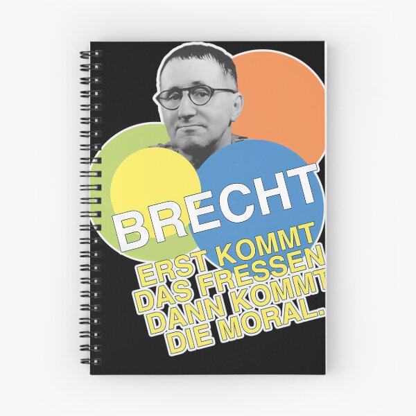 Item preview, Bertolt-Brecht-Quote-Morality designed and sold by JustineDunbar.