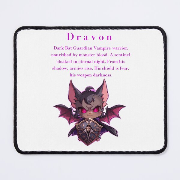 Item preview, Dravon – Dark Bat Guardian designed and sold by Monzora.