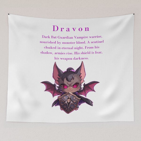 Item preview, Dravon – Dark Bat Guardian designed and sold by Monzora.