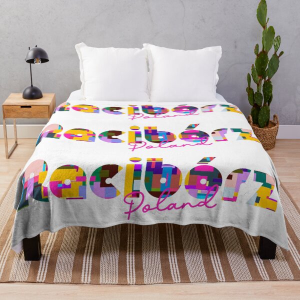 Item preview, Racibórz, Poland, Vibrant Abstract City Typography Art designed and sold by Wanderful-roads.