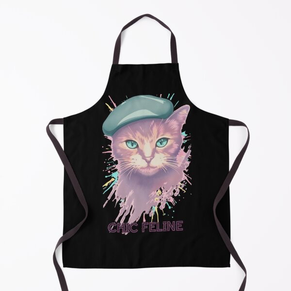 Item preview, Chic Feline Art T-Shirt | Stylish Cat with Beret & Watercolor Vibe designed and sold by FluffinCool.