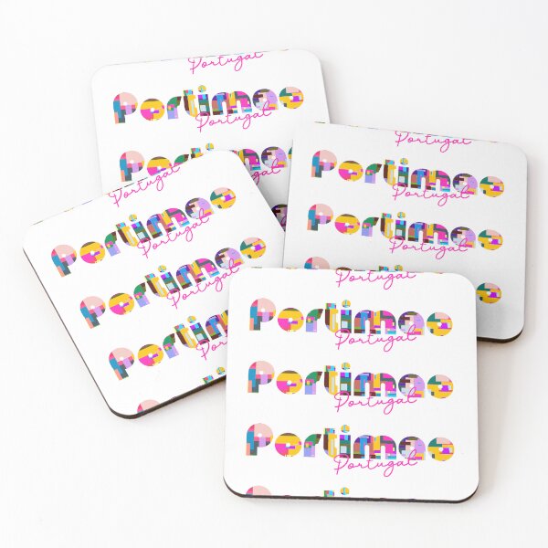 Item preview, Portimão, Portugal, Vibrant Abstract City Typography Art designed and sold by Wanderful-roads.