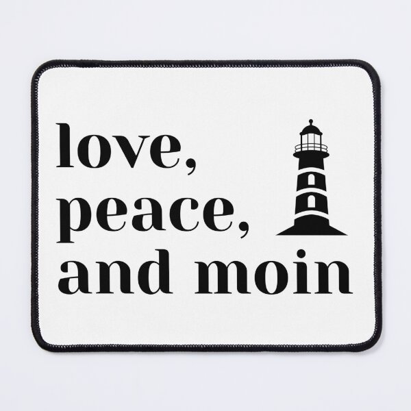 Item preview, Love, Peace and Moin – North German maritime design | Coastal love & good vibes designed and sold by Fies-und-Fein.