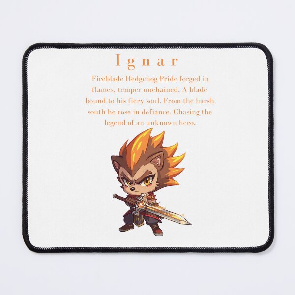 Item preview, Ignar – Fireblade Hedgehog Warrior designed and sold by Monzora.
