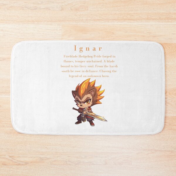 Item preview, Ignar – Fireblade Hedgehog Warrior designed and sold by Monzora.