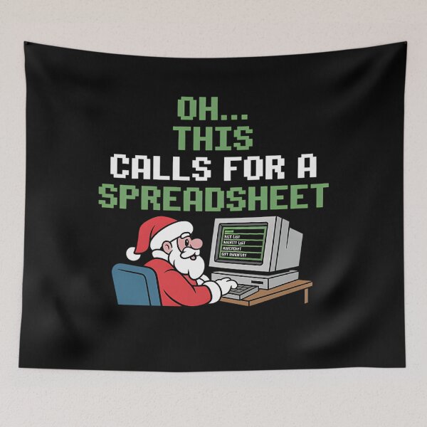 Item preview, Christmas This Spreadsheet For Oh Nerd Holiday Fashion Funny Calls Classic designed and sold by JasonCorvar.