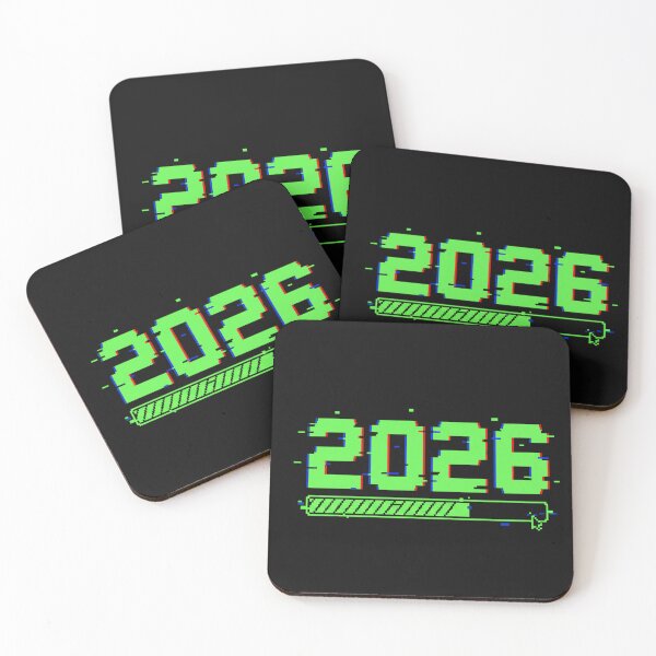 Item preview, 2026 Loading Bar - Glitch Pixel Art New Year Eve Sticker designed and sold by GeniePixel.