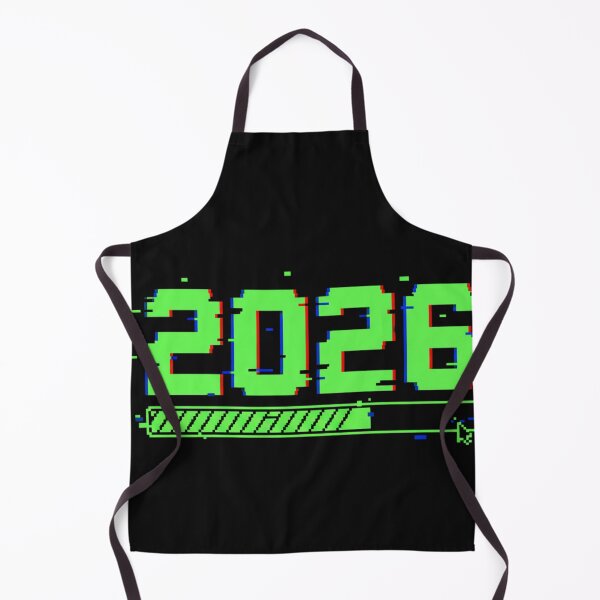 Item preview, 2026 Loading Bar - Glitch Pixel Art New Year Eve Sticker designed and sold by GeniePixel.