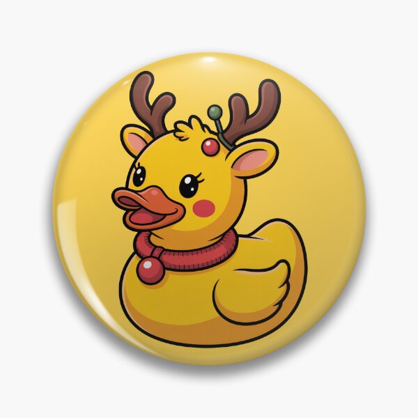 Item preview, Cute Christmas Reindeer Rubber Duck designed and sold by MonkiFlipp.