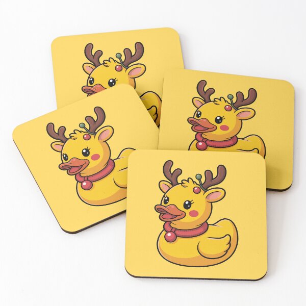 Item preview, Cute Christmas Reindeer Rubber Duck designed and sold by MonkiFlipp.