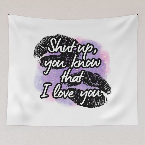 Item preview, Shut Up Easy Sapphic Kiss - Galaxy designed and sold by EvergreenRevolt.