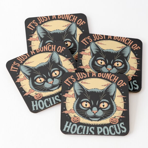 Item preview, Halloween Black Cat It's Just A Bunch Of Hocus Pocus Men Women designed and sold by OlafLica.