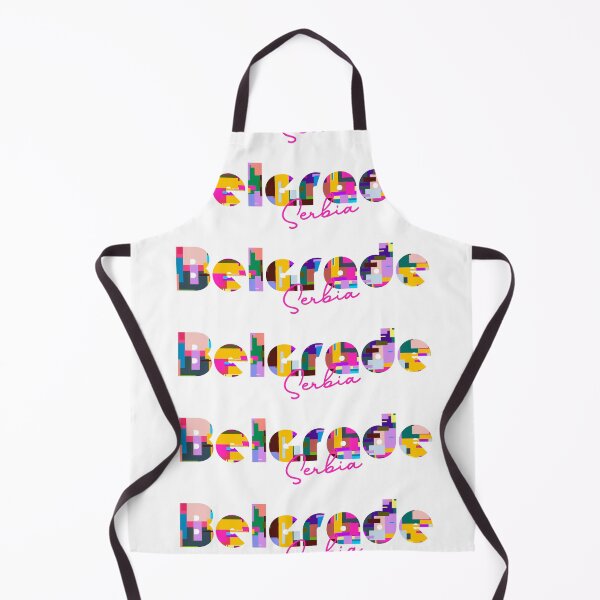 Item preview, Belgrade, Serbia, Vibrant Abstract City Typography Art designed and sold by Wanderful-roads.