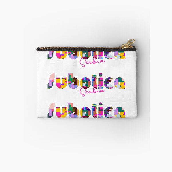 Item preview, Subotica, Serbia, Vibrant Abstract City Typography Art designed and sold by Wanderful-roads.