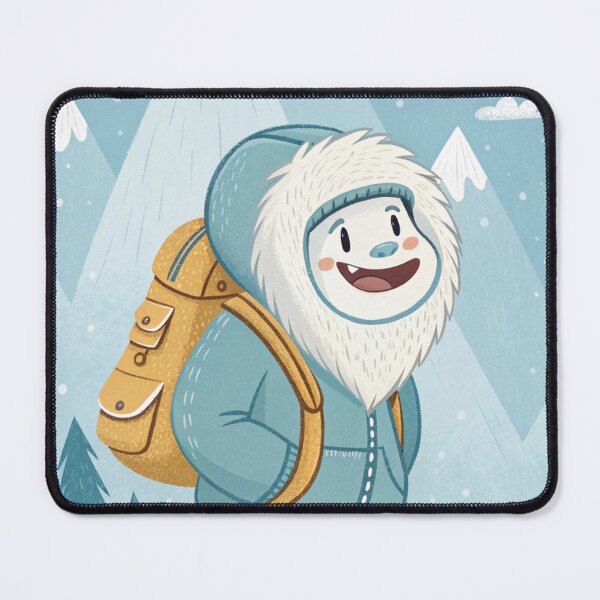 Item preview, Friendly Yeti in Human Clothing | Cute Winter Folklore Illustration designed and sold by AIfolklore.