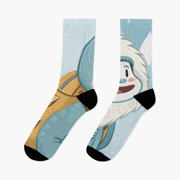 Item preview, Friendly Yeti in Human Clothing | Cute Winter Folklore Illustration designed and sold by AIfolklore.