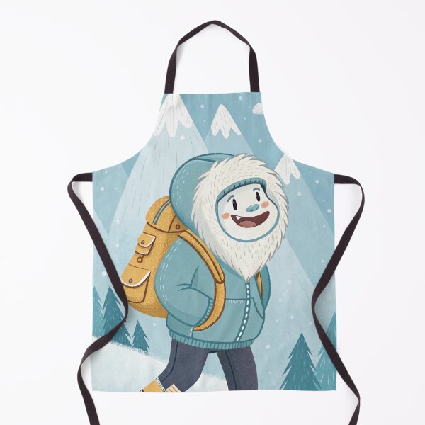 Item preview, Friendly Yeti in Human Clothing | Cute Winter Folklore Illustration designed and sold by AIfolklore.