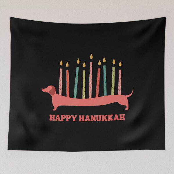 Item preview, Funny Dog Hanukkah 2025 Menorah Cute Dachshund Menorah Kids designed and sold by KristinTara.