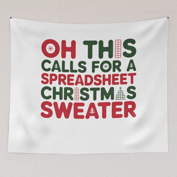 Item preview, Fashion For Nerd Oh Christmas Spreadsheet This Calls Funny Classic Holiday designed and sold by JasonCorvar.