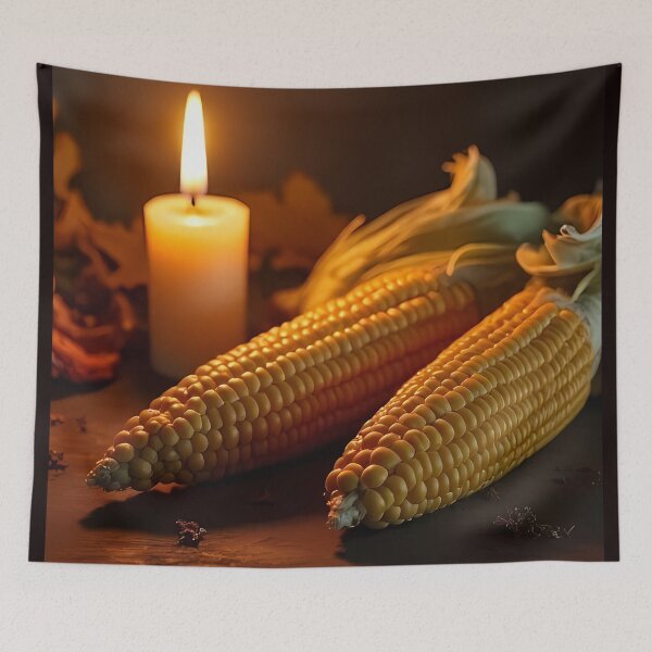Item preview, Candlelight, corn cobs and autumn harvest designed and sold by Mianku | Für das Leben.