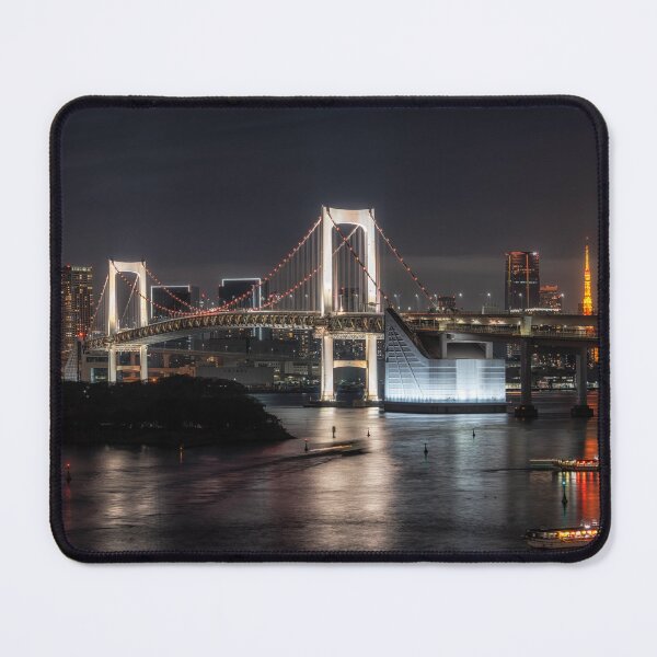 Item preview, Rainbow Bridge in Tokyo at Night designed and sold by aaronchoi.