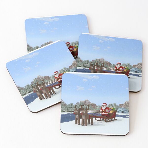 Item preview, Pixel Santa Sleigh Ride designed and sold by ReykorShop.