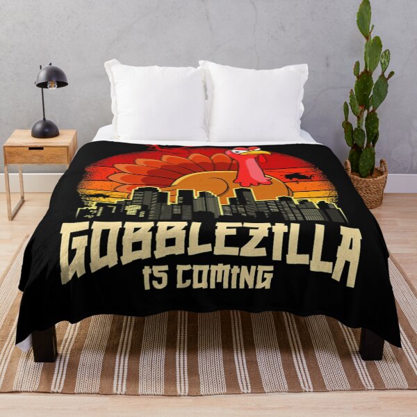 Item preview, Retro Style Funny Gobblezilla Humor Happy Quote Thanksgiving designed and sold by nguyenconguan80.