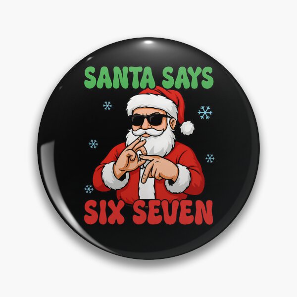 Item preview, Santa Says Happy Retro Six Santa Bruh Seven Holiday Claus designed and sold by ChadnoSmith.