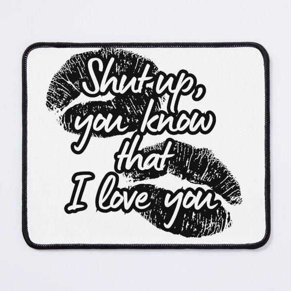 Item preview, Shut Up Easy Sapphic Kiss - Black White designed and sold by EvergreenRevolt.