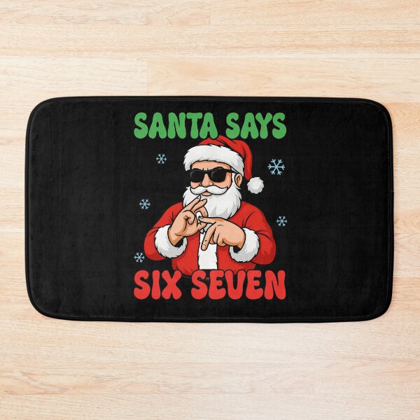Item preview, Santa Says Happy Retro Six Santa Bruh Seven Holiday Claus designed and sold by ChadnoSmith.