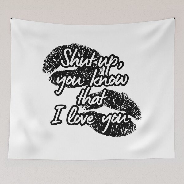 Item preview, Shut Up Easy Sapphic Kiss - Black White designed and sold by EvergreenRevolt.