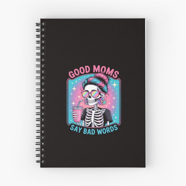 Item preview, Good Moms Say Bad Words Mothers Day Messy Bun Skeleton designed and sold by ControlCenter.