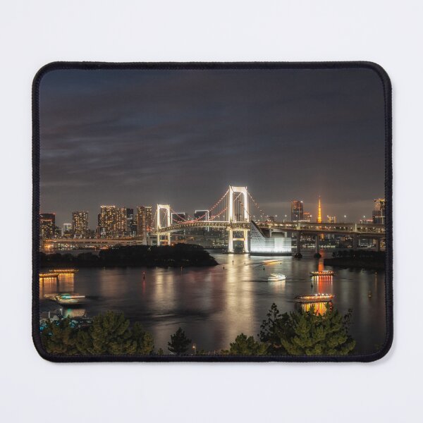 Item preview, Rainbow Bridge in Tokyo at Night designed and sold by aaronchoi.