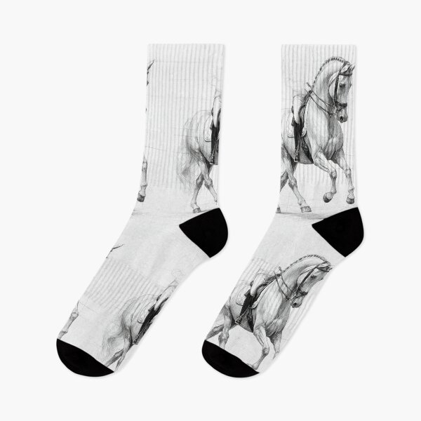 Item preview, A Trakehner horse depicted in mid-dressage routine Horses in Motion designed and sold by CDC40.