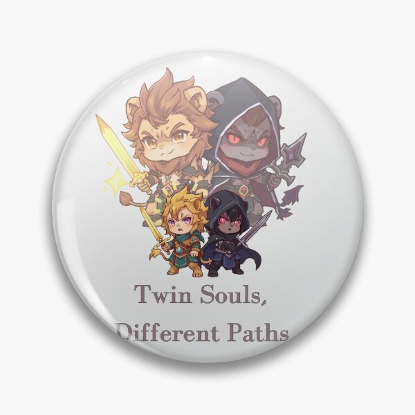 Item preview, Lyros & Kael – Twin Lion Spirits of Light and Shadow designed and sold by Monzora.