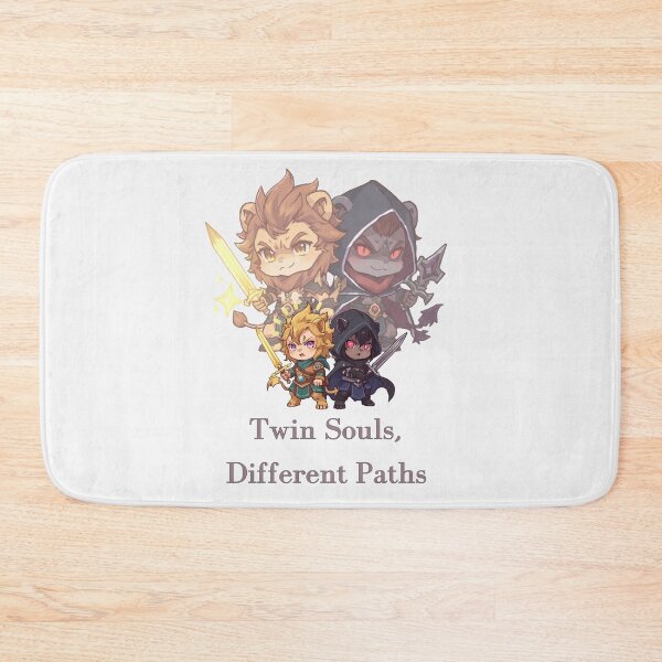 Item preview, Lyros & Kael – Twin Lion Spirits of Light and Shadow designed and sold by Monzora.