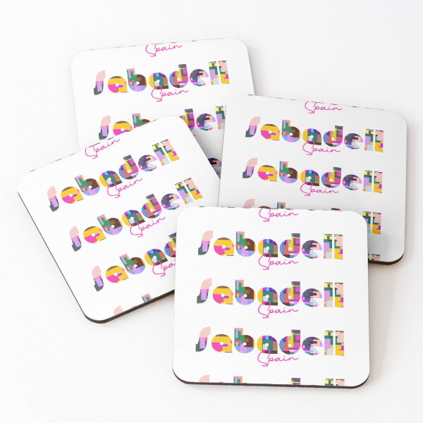 Item preview, Sabadell, Spain, Vibrant Abstract City Typography Art designed and sold by Wanderful-roads.