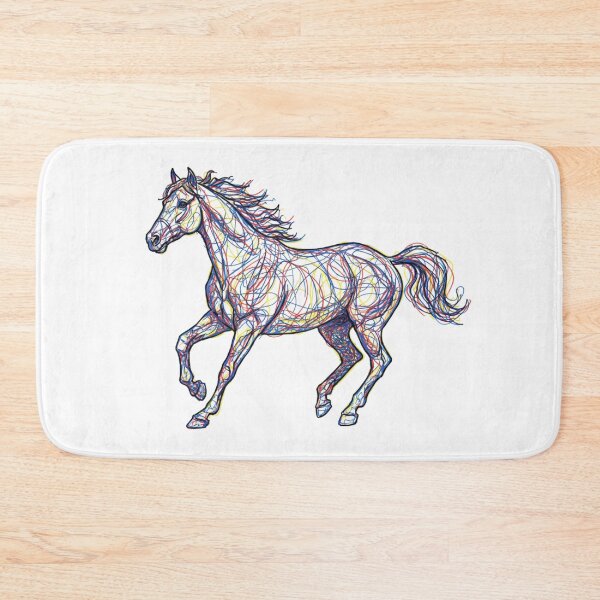 Item preview, Colorful Scribble Horse - Artistic Year of the Horse 2026 designed and sold by GeniePixel.