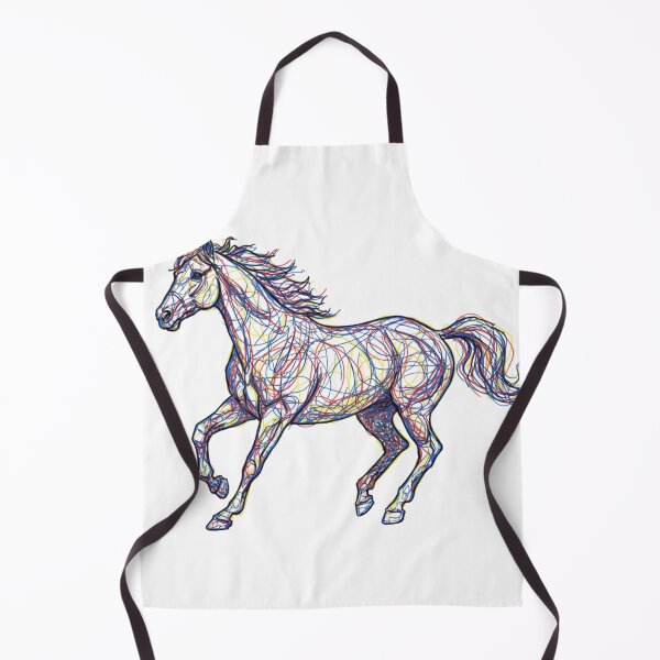Item preview, Colorful Scribble Horse - Artistic Year of the Horse 2026 designed and sold by GeniePixel.