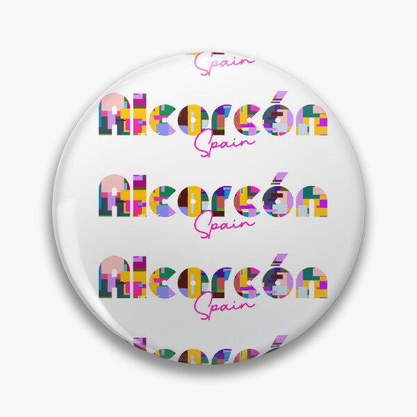 Item preview, Alcorcón, Spain, Vibrant Abstract City Typography Art designed and sold by Wanderful-roads.