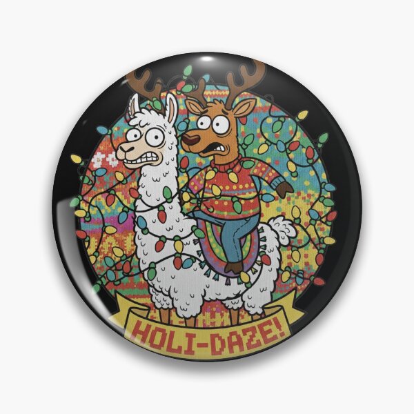 Item preview, Holi‑Daze Llama Reindeer Christmas Shirt – Funny Holiday Gift designed and sold by  Essence-Rise .