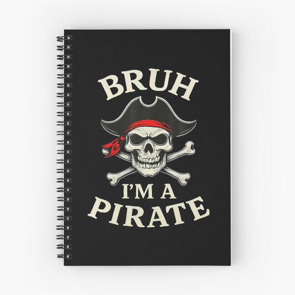 Item preview, Bruh Pirate Lazy Skull Bandana Costume Pretend I'M A Pirate designed and sold by LeanneCarolina.