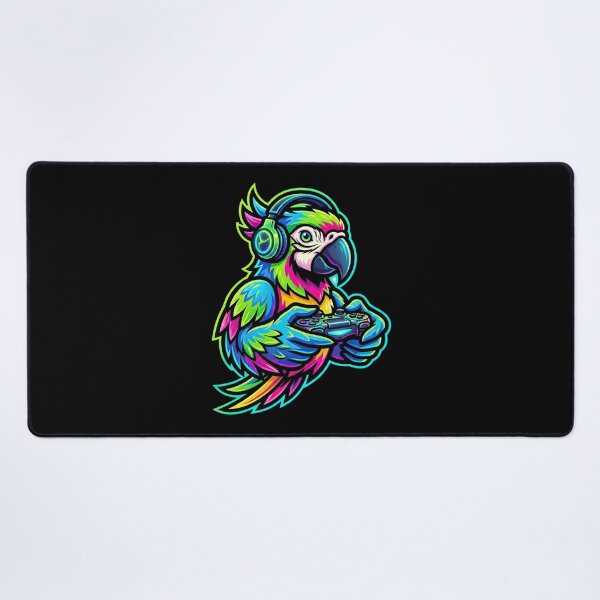 Item preview, Neon Gamer Parrot Mascot designed and sold by flagshiptee.
