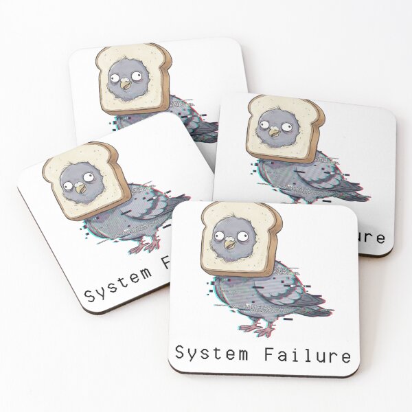 Item preview, "System Failure" - The Glitch Pigeon Tee designed and sold by Zion by Carvalho.