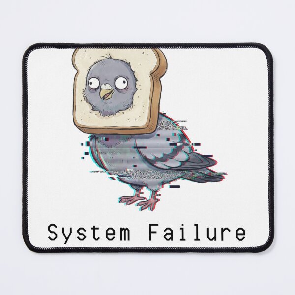 Item preview, "System Failure" - The Glitch Pigeon Tee designed and sold by Zion by Carvalho.