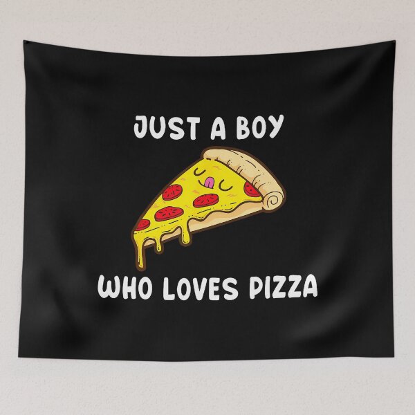 Item preview, Just A Boy Who Loves Pizza designed and sold by FernLela.