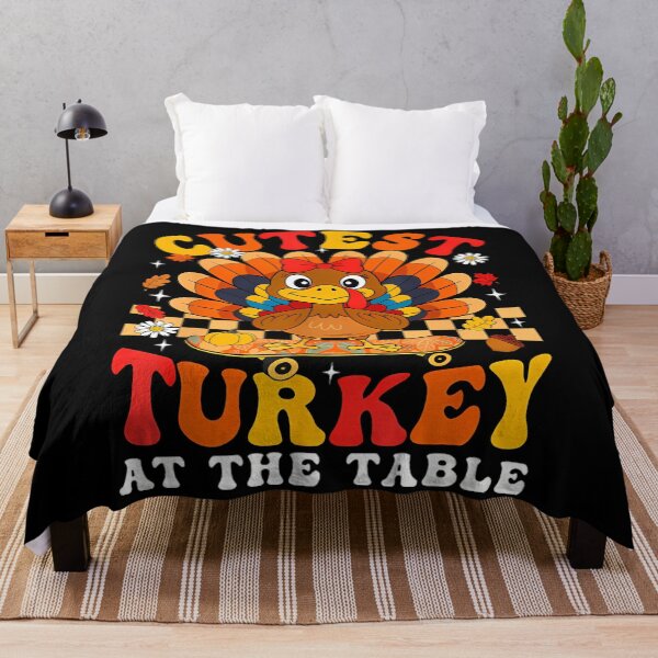 Item preview, Vintage At Turkey Table Coolest Day Happy Thankful Turkey designed and sold by GeoroSturgis.