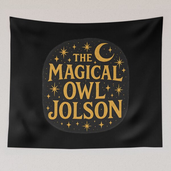Item preview, The Magical Owl Jolson Vintage Sign designed and sold by JosephJsYoung.