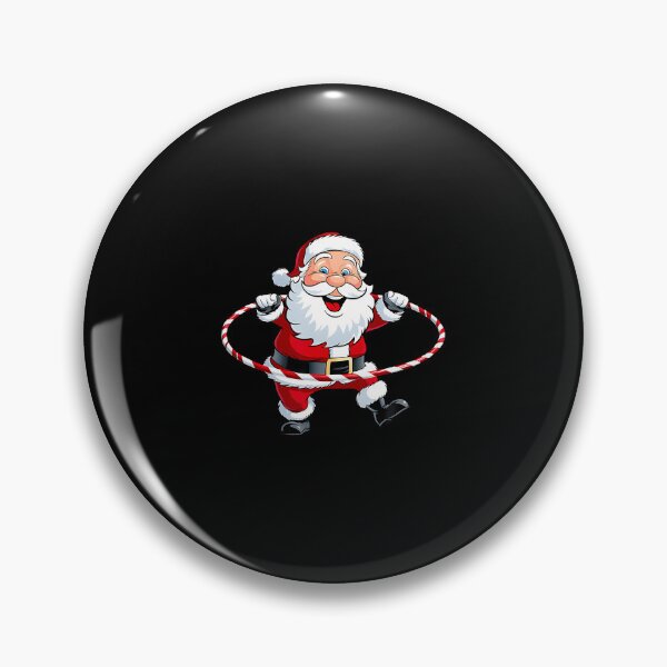 Item preview, Funny Santa Claus Hula Hooping Exercise Merry Christmas Xmas designed and sold by MyraLorri.