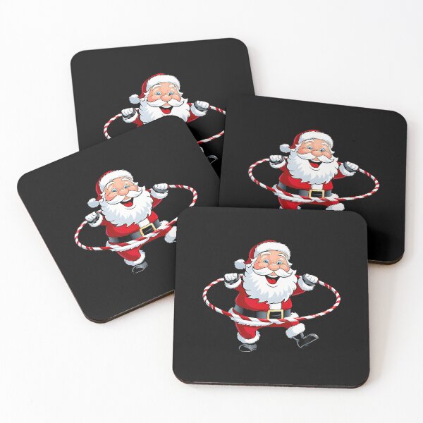 Item preview, Funny Santa Claus Hula Hooping Exercise Merry Christmas Xmas designed and sold by MyraLorri.